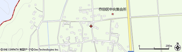 千葉県いすみ市作田周辺の地図