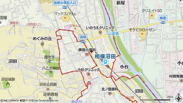 〒250-0114 神奈川県南足柄市北窪の地図