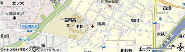 愛知県一宮市千秋町町屋清須海道周辺の地図
