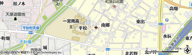 愛知県一宮市千秋町町屋（清須海道）周辺の地図
