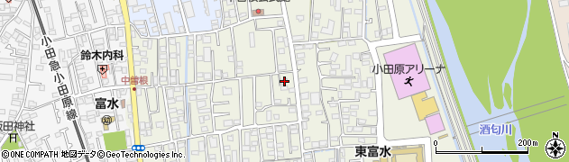 神奈川県小田原市中曽根12周辺の地図
