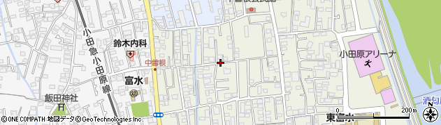 神奈川県小田原市中曽根周辺の地図