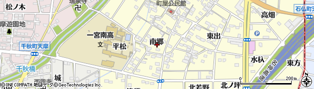 愛知県一宮市千秋町町屋南郷周辺の地図