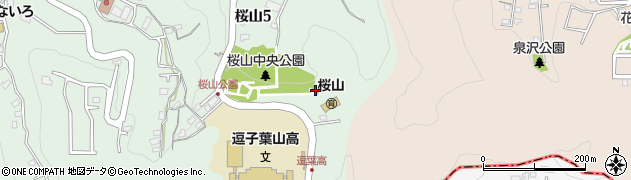 桜山中央公園周辺の地図