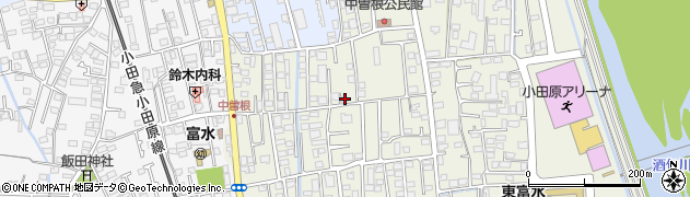 神奈川県小田原市中曽根58周辺の地図