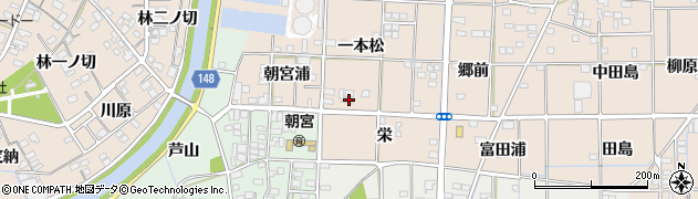 愛知県一宮市萩原町花井方一本松32周辺の地図