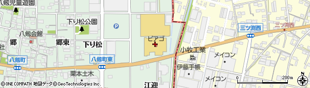 ピアゴ八剱店周辺の地図