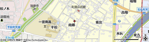 愛知県一宮市千秋町町屋南郷1262周辺の地図