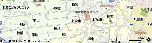 愛知県一宮市蓮池（上松山）周辺の地図