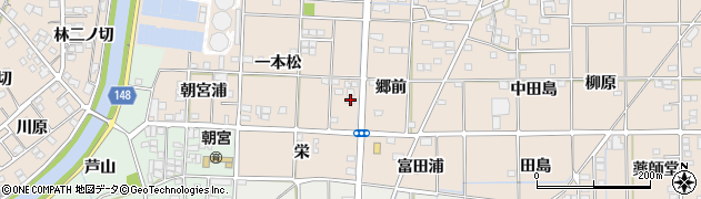愛知県一宮市萩原町花井方一本松76周辺の地図