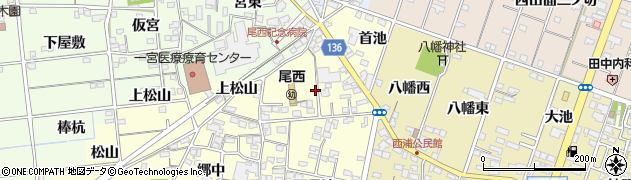 愛知県一宮市蓮池（上長池）周辺の地図