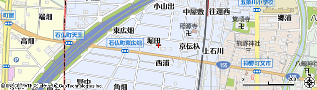 愛知県岩倉市石仏町堀田786周辺の地図