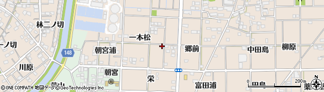 愛知県一宮市萩原町花井方一本松49周辺の地図