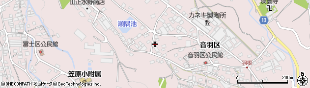 岐阜県多治見市笠原町491周辺の地図