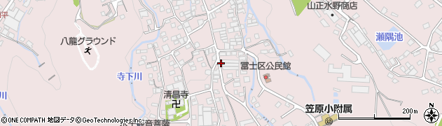 岐阜県多治見市笠原町富士区周辺の地図
