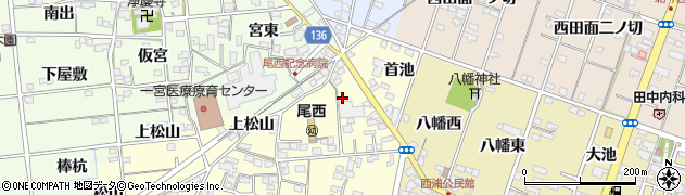愛知県一宮市蓮池上長池885周辺の地図