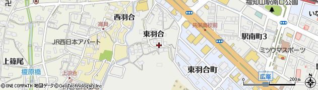 京都府福知山市東羽合周辺の地図
