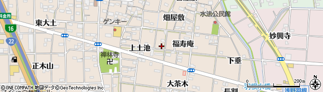 愛知県一宮市浅野福寿庵22周辺の地図