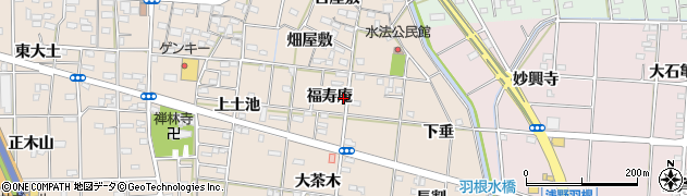 愛知県一宮市浅野福寿庵周辺の地図