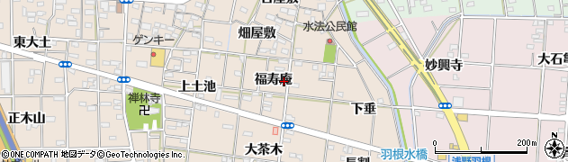 愛知県一宮市浅野（福寿庵）周辺の地図