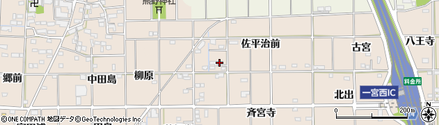 愛知県一宮市大和町苅安賀佐平治前周辺の地図