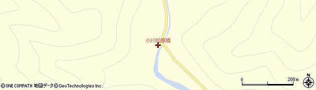 小川松原橋周辺の地図