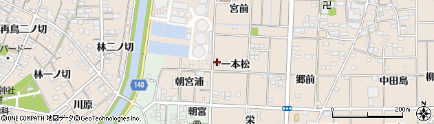 愛知県一宮市萩原町花井方一本松10周辺の地図