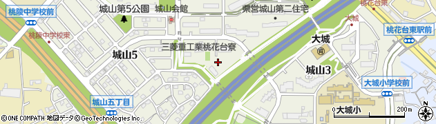 愛知県小牧市城山周辺の地図