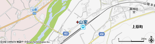 京都府綾部市上原町（戸尻）周辺の地図