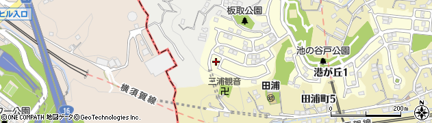 神奈川県横須賀市港が丘1丁目20周辺の地図