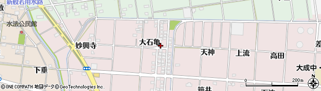 愛知県一宮市千秋町浅野羽根大石亀周辺の地図