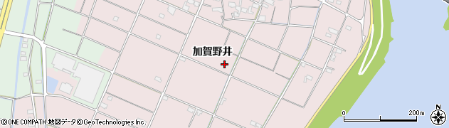岐阜県羽島市下中町（加賀野井）周辺の地図