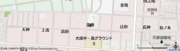 愛知県一宮市千秋町天摩（差柳）周辺の地図