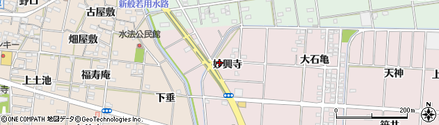 愛知県一宮市千秋町浅野羽根妙興寺52周辺の地図