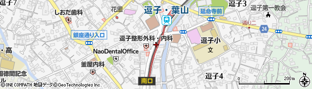 逗子・葉山駅周辺の地図