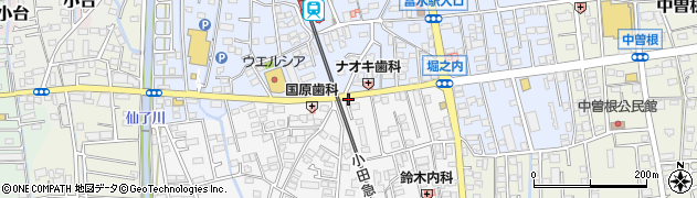 富水駅入口周辺の地図