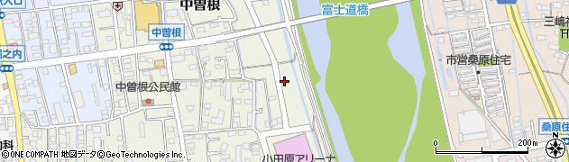 神奈川県小田原市中曽根253周辺の地図