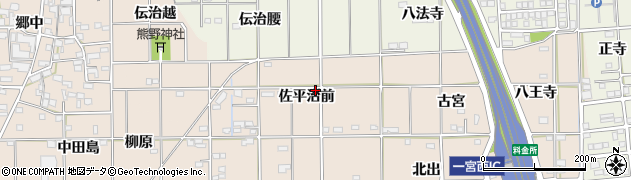 愛知県一宮市大和町苅安賀佐平治前34周辺の地図