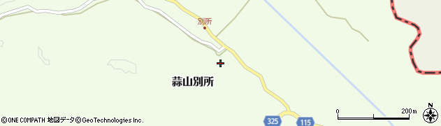 岡山県真庭市蒜山別所326周辺の地図