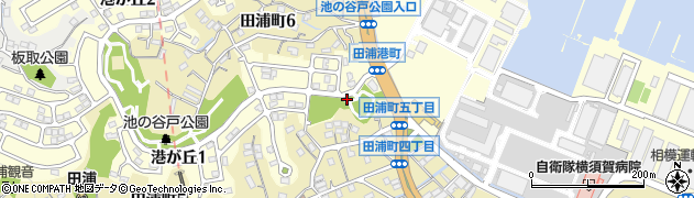 神奈川県横須賀市港が丘1丁目4周辺の地図