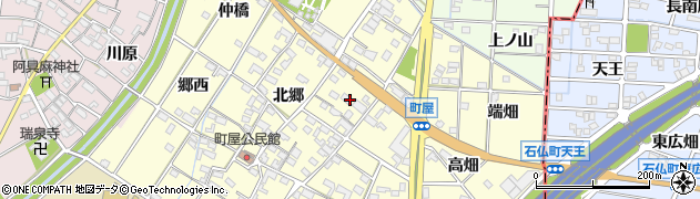 愛知県一宮市千秋町町屋北郷2074周辺の地図