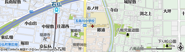 愛知県岩倉市神野町（郷浦）周辺の地図