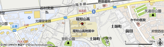 京都府立福知山高等学校周辺の地図