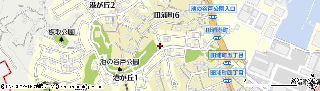 神奈川県横須賀市港が丘1丁目8周辺の地図