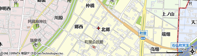 愛知県一宮市千秋町町屋北郷2111周辺の地図