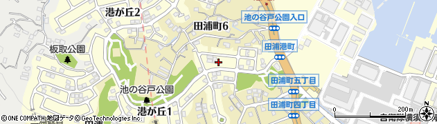 神奈川県横須賀市港が丘1丁目7周辺の地図