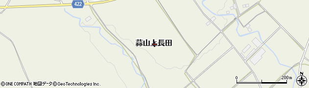 岡山県真庭市蒜山上長田周辺の地図