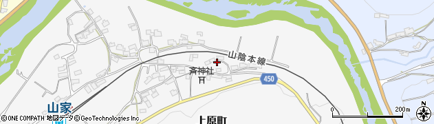 京都府綾部市上原町（簗瀬）周辺の地図