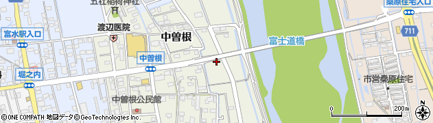 神奈川県小田原市中曽根184周辺の地図