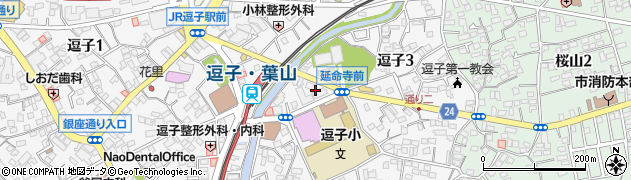 中田クリーニング店周辺の地図